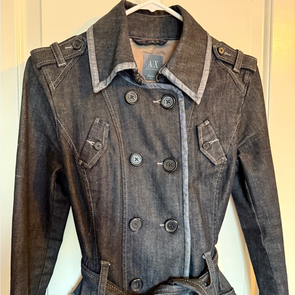 Armani Exchange (AX) Women's Denim Trench Coat - small - Picture 5 of 7